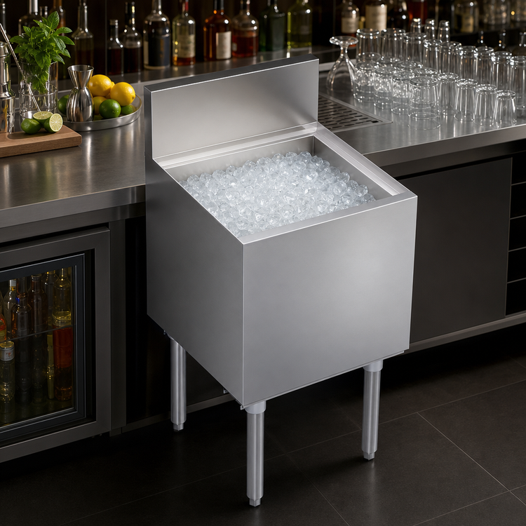 Product image #3 for Krowne Royal Series Stainless Steel Underbar Ice Bin/Cocktail Unit, 18-Inch Wide, 73-Lb Capacity