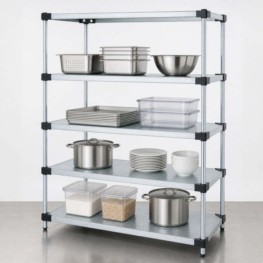 Five Solid Shelves