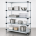 Thumbnail image #3 for Quantum Solid Shelving Starter Kit, 72-Inch W x 21-Inch D x 74-Inch H, 5 Galvanized Steel Shelves