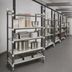 Thumbnail image #3 for Cambro Camshelving Elements XTRA 24 x 36 x 80-Inch 4-Shelf Solid High Density Top Rail Mobile Starter Unit