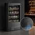 Thumbnail image #3 for Allure Self-Service Self-Contained Refrigerated Wine Case, Black, 44-3/4 Inch W x 24-3/8 Inch D x 84-3/4 Inch H