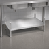 Thumbnail image #3 for Advance Tabco 102 x 24 Inch Stainless Steel Dishtable Undershelf with Adjustable Die Cast Leg Clamps