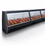 Thumbnail image #3 for Howard-McCray 32E Series SC-CMS32E-8-BE-LED 98-Inch Self-Contained Red Meat Service Case, Endless Design, Straight Glass, Black/White, LED