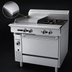 Thumbnail image #3 for Garland Cuisine Series Heavy Duty 36-Inch Gas Range with 2 Open Burners, 18-Inch Thermostatic Griddle, and Standard Oven