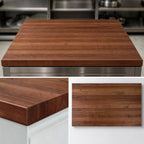 Thumbnail image #3 for John Boos Boos Block WALKCT2425-O American Black Walnut Edge-Grain Kitchen Countertop, 24 x 25 x 1-1/2 Inches, Penetrating Oil Finish