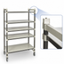 Thumbnail image #3 for Cambro Camshelving Elements XTRA High Density Top Rail 5-Tier Mobile Starter Unit, 21-Inch D x 48-Inch L x 80-Inch H, Speckled Gray