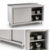 Thumbnail image #3 for John Boos 60-Inch x 36-Inch Stainless Steel Enclosed Work Table with Cabinet Base and Sliding Doors
