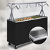 Thumbnail image #3 for Vollrath 2-Series Affordable Portable™ 3-Pan Non-Refrigerated Cold Food Station with Buffet Breath Guard and Open Storage Base