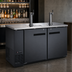 Thumbnail image #3 for Omcan 61-Inch Wide Two-Section Draft Beer Cooler/Kegerator with 2 Dispensers and 3 Half-Barrel Keg Capacity