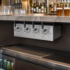 Thumbnail image #3 for Perlick Corporation 4060A4B Underbar Glycol-Cooled Beer Dispensing Head, 4-Faucet, Stainless Steel, Rear Beer Line Exit