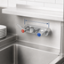 Thumbnail image #3 for T&S Brass B-1115-CR-LN Wall-Mount Workboard Faucet Base, 4-Inch Centers, Lever Handles, Cerama Cartridges, Without Spout