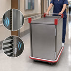 Thumbnail image #3 for Carter-Hoffmann PSDTT10 Stainless Steel Single-Door Patient Tray Cart, 10-Tray Capacity, Adjustable Slides