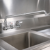 Thumbnail image #3 for Krowne Silver Series Backsplash-Mounted Pre-Rinse Faucet with 24-Inch Double Joint Spout, 8-Inch Centers