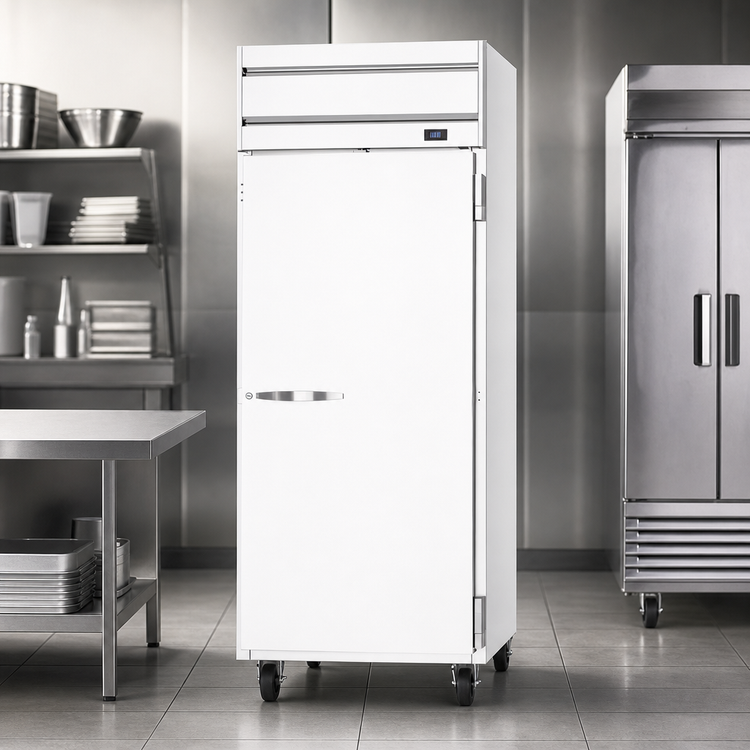 Product image #3 for Beverage-Air Horizon Series 1-Section Reach-In Freezer, 30.76 Cu. Ft., Right-Hand Solid Door, Top-Mounted Self-Contained Refrigeration