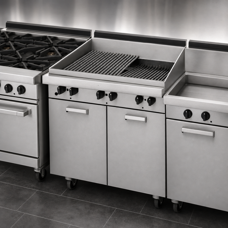 Product image #3 for Garland Master Series 17-Inch Gas Range-Match Charbroiler with Storage Base