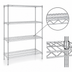 Thumbnail image #3 for Eagle Redi-Pak Stationary 4-Tier Wire Shelving Unit, 48 x 24 x 74 Inches, Chrome Finish