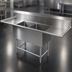 Thumbnail image #3 for John Boos Pro-Bowl 2-Compartment Stainless Steel Sink with Left and Right Drainboards, 83-1/4
