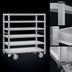 Thumbnail image #3 for Cres Cor Queen Mary Aluminum Banquet Cart with 6 Shelves