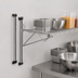 Thumbnail image #3 for Eagle Adjustable Post Wire Wall Mount Prepackaged End Unit for 14-Inch Shelf, Chrome Plated