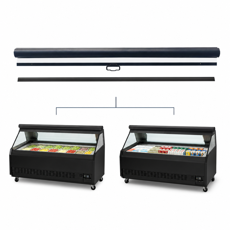 Product image #3 for Turbo Air NCT-50-B 50-Inch Black Night Cover for TOM-50SW(B)-N and TOM-50LB