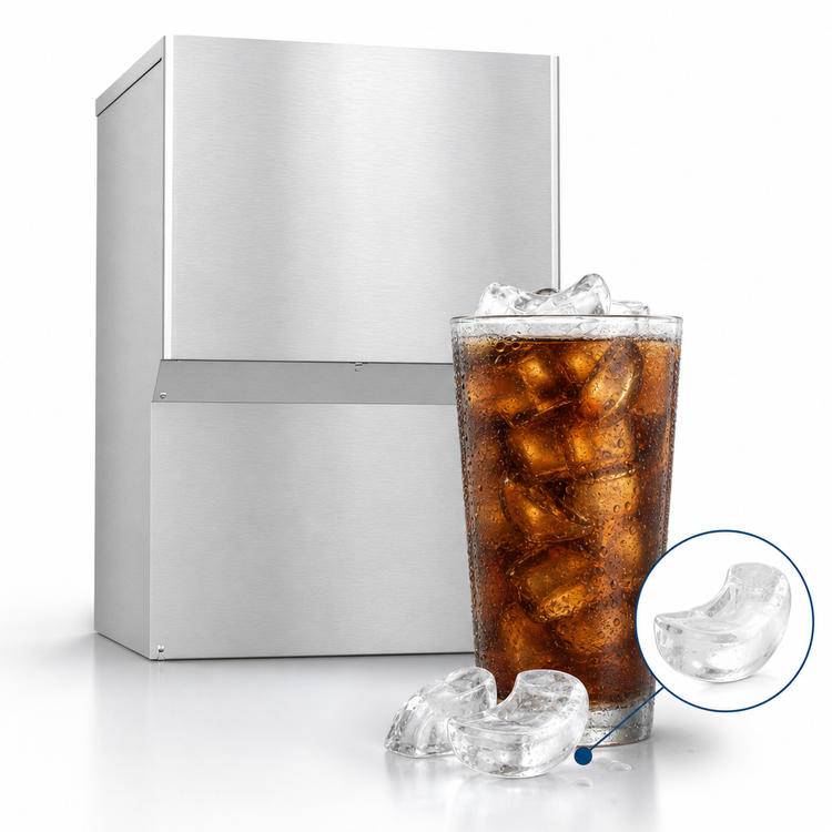 Product image #3 for Hoshizaki Serenity KMS-1122MLJ Remote Air-Cooled Crescent Cube Ice Machine for Beverage Dispensers