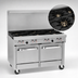 Thumbnail image #3 for Southbend S-Series 48-Inch Commercial Gas Restaurant Range with 8 Open Burners, Convection Oven, and Cabinet Base
