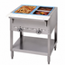 Thumbnail image #3 for Aerohot 30-3/8-Inch Gas Steam Table Hot Food Unit with 2 12 x 20 Wells, Open Base, and Carving Board
