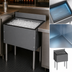 Thumbnail image #3 for CHOICE Extra Deep Stainless Steel Underbar Ice Bin with Built-In 10-Circuit Cold Plate, 30 Inch W x 19 Inch D, 116 lb. Capacity