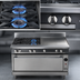 Thumbnail image #3 for Vulcan V Series 36-Inch Heavy Duty Floor Model Gas Range with 2 Open Burners, 18-Inch Thermostatic Griddle, and Standard Oven