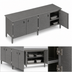 Thumbnail image #3 for John Boos Enclosed Base Stainless Steel Work Table with Hinged Doors, 84
