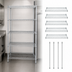 Thumbnail image #3 for Quantum 60 in W x 18 in D x 63 in H Wire Shelving Starter Kit, 5-Shelf, 304 Stainless Steel