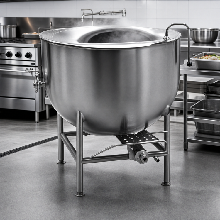 Product image #3 for Legion LT-100 100-Gallon Stationary Direct Steam Kettle, 2/3 Jacket