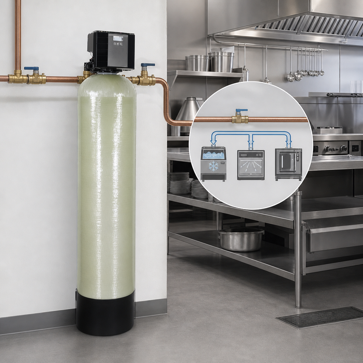 Product image #3 for Commercial Point-Of-Entry Water Softener System, 12 Inch Wide x 60 Inch High, 60,000 Grain Capacity
