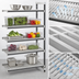 Thumbnail image #3 for Cambro Camshelving Elements XTRA 5-Tier Stationary Add-On Shelving Unit, 18-Inch Deep x 24-Inch Wide x 84-Inch High, Vented, Speckled Gray