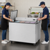 Thumbnail image #3 for Dual-Sided Mobile School Milk Cooler Cart, 12-Crate Capacity, Forced-Air