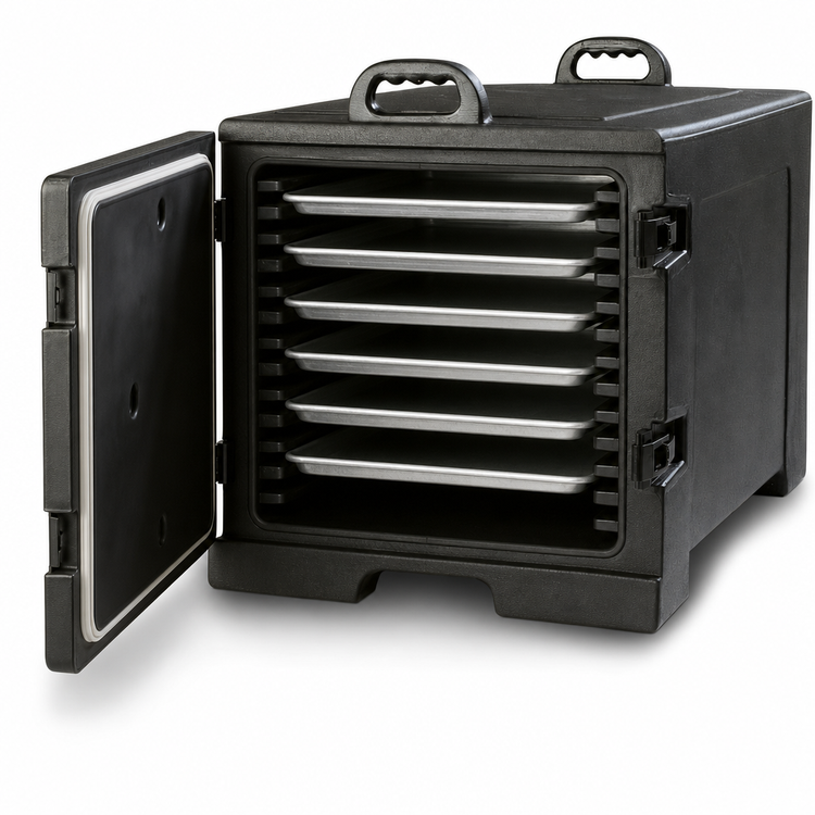 Product image #3 for Cateraide Insulated Side-Load Sheet Pan and Tray Carrier for 7 18 x 26 Trays, Black
