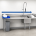 Thumbnail image #3 for Spec-Master Straight Soiled Dishtable with Pre-Rinse Sink, Left-to-Right Operation, 120 x 30 Inches