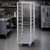 Thumbnail image #3 for Dinex Heavy-Duty Aluminum Angle Pan Rack, 30 Full-Size Sheet Pan Capacity, 2-Inch Slide Spacing