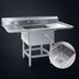 Thumbnail image #3 for Eagle Group Spec-Master 47-1/2-Inch 1-Compartment Stainless Steel Sink with Right Drainboard
