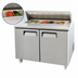 Thumbnail image #3 for Atosa Two-Section Sandwich/Salad Mega Top Refrigerated Prep Table, 48.2 Inch Wide, 13.4 Cu. Ft., Solid Doors