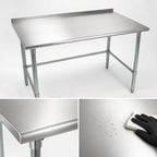 Thumbnail image #3 for John Boos Stallion ST6R1.5-3060GBK Stainless Steel Work Table, 60 x 30 in, 16-Gauge 300 Series Top, Open Galvanized Base
