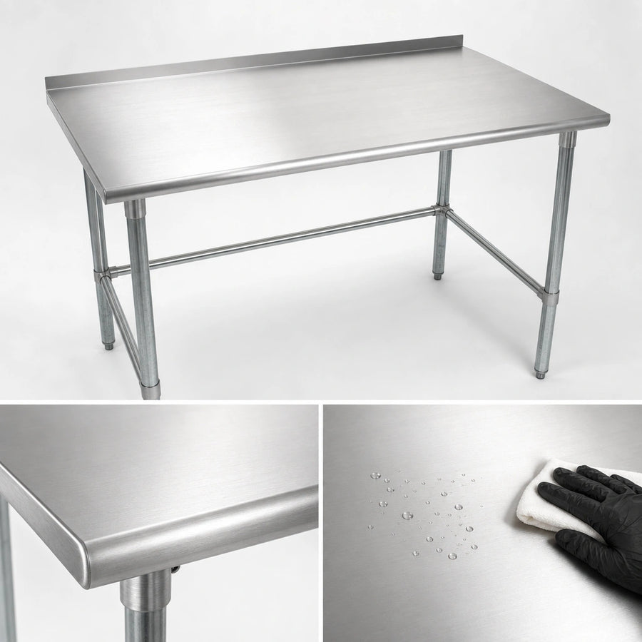 16-Gauge Stainless Steel Top