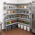 Thumbnail image #3 for Fermostock 5-Tier Corner Expansion Shelving Unit with Removable Polymer Inserts, 83