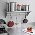 Thumbnail image #3 for Advance Tabco Wall-Mounted Stainless Steel Shelf with Pot Rack, 60