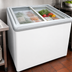 Thumbnail image #3 for Excellence Commercial Products Dual Temp Open Chest Refrigerator/Freezer with Sliding Glass Doors, 8.3 Cu. Ft.