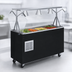 Thumbnail image #3 for Vollrath 2-Series Affordable Portable Refrigerated 3-Pan Cold Food Pan Buffet Station with Breath Guard and Storage Base
