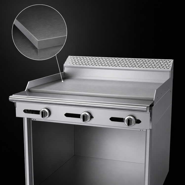 Product image #3 for Garland Cuisine Heavy Duty 36-Inch Gas Griddle Top Range with Thermostatic Controls and Storage Base