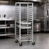 Thumbnail image #3 for Channel Manufacturing Stainless Steel Side-Load Mobile Steam Table Pan Rack, 22 Pan Capacity, 24 x 26 x 64 Inches