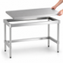 Thumbnail image #3 for New Age 60-Inch Wide x 30-Inch Deep 16-Gauge 304 Stainless Steel Top Aluminum Work Table, Open Base