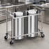 Thumbnail image #3 for Atlas Metal MOPD3H-9-1/8 Mobile Open Frame Heated Plate Dispenser with 9-1/8 Inch Plate Capacity